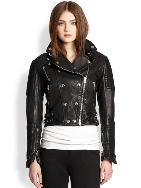 burberry jacket female|burberry leather jacket women's.